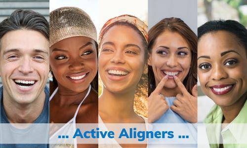 Active Aligners - patients after smiling